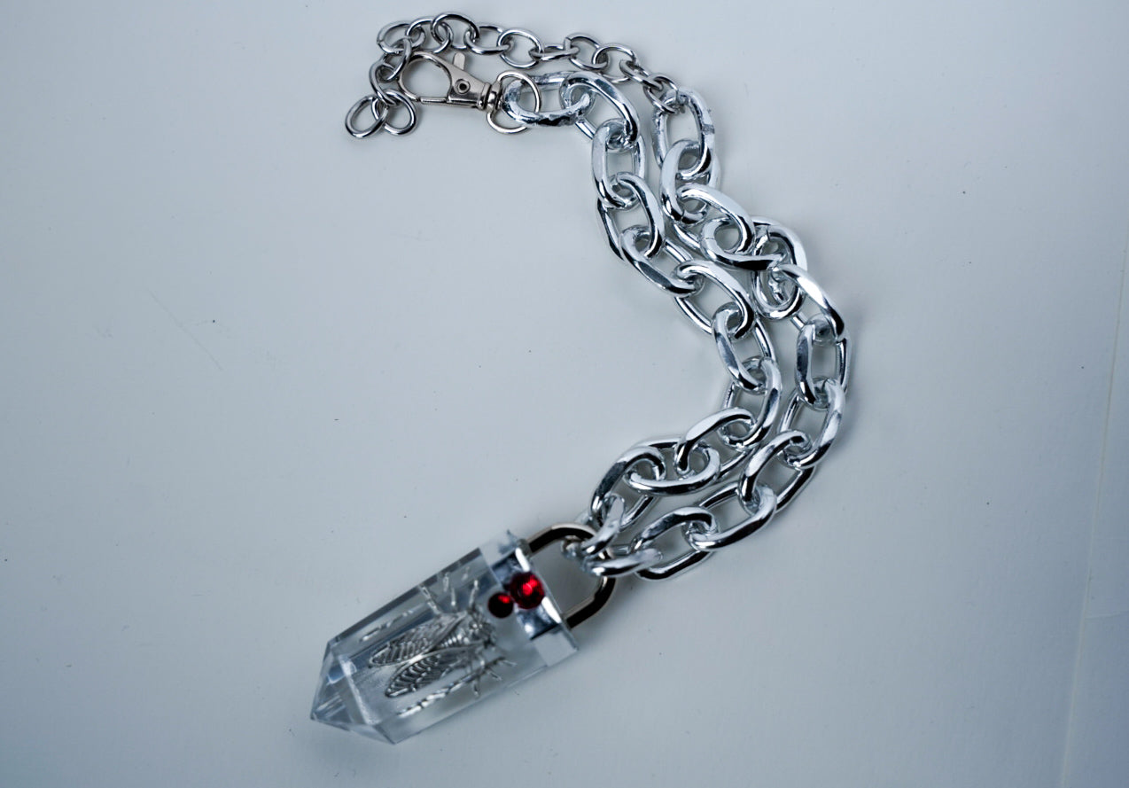 Brood XIX Cicada Crystal Pendant